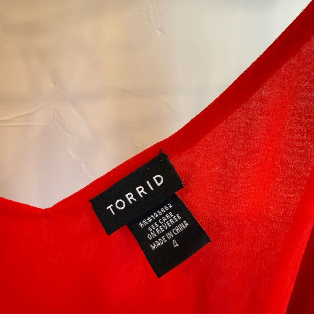 Torrid Red Strappy Camisole Top - Picture 2 of 3